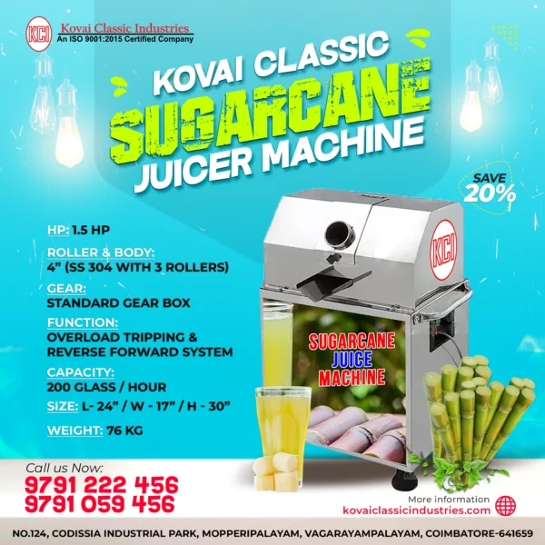 Sugarcane Juicer Machine