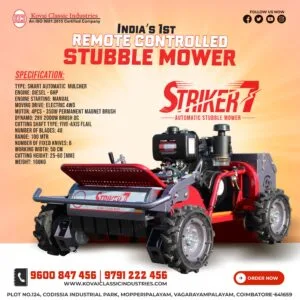 Remote Controlled Stubble Mower
